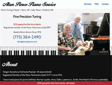 Tablet Screenshot of piercepianos.com